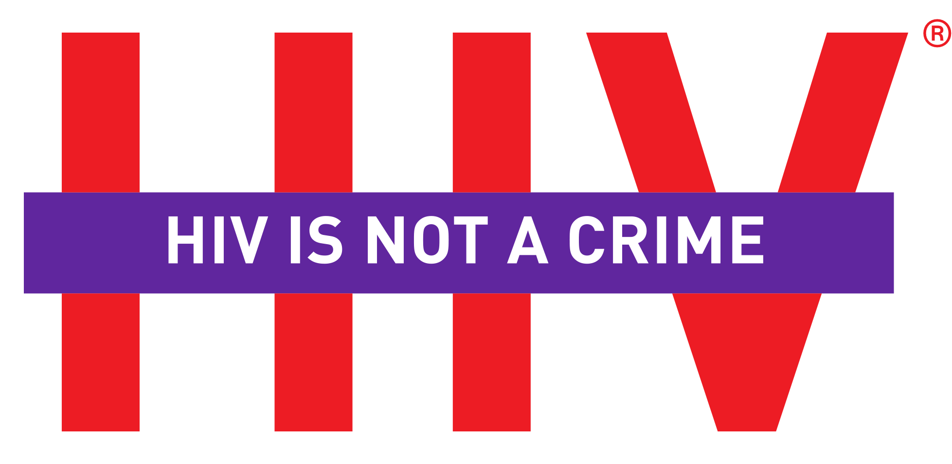 HIV is not a crime logo