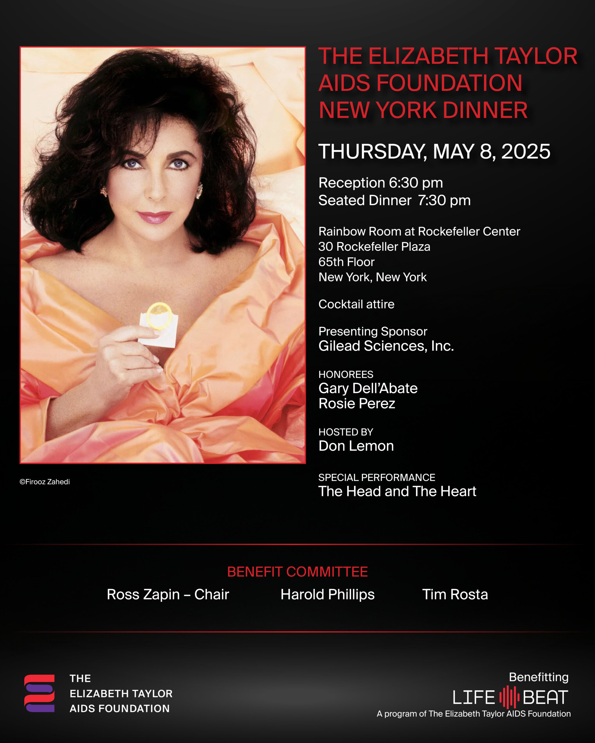 The Elizabeth Taylor AIDS Foundation New York Dinner 2025